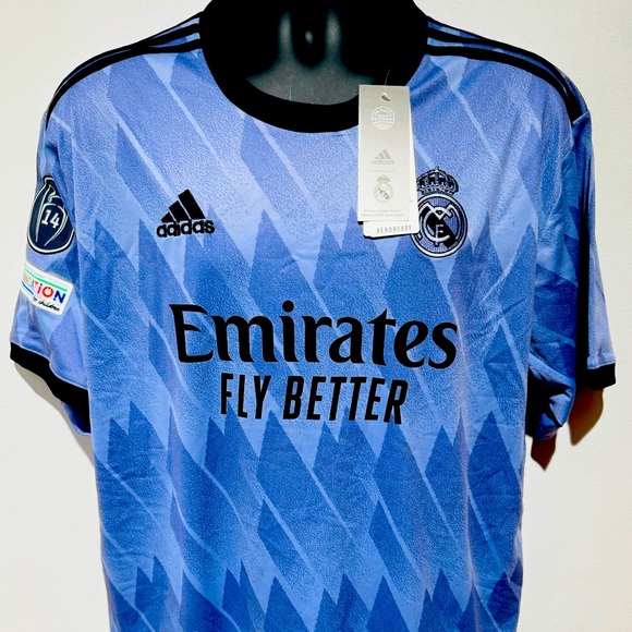 Real Madrid Away Kit Jersey Champions League Yovanny 25 XXL Adidas Aeroready - Picture 1 of 7
